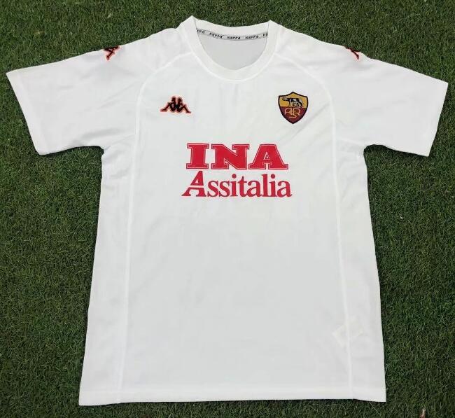 2000-01 Roma Retro Away Kit Soccer Jersey